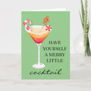 Have Yourself a merry Cocktail Christmas  Holiday Card