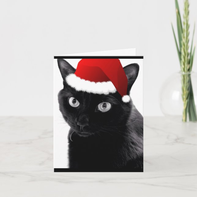 "Have Yourself a Merry Little Christmas" Cat Card (Front)