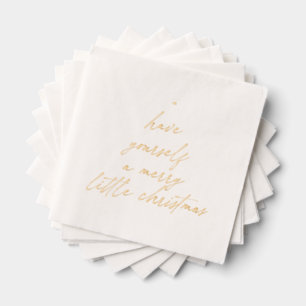 Have yourself a merry little Christmas Foil Napkins