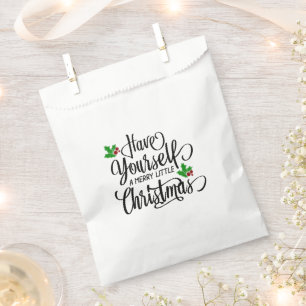 Have Yourself a Merry Little Christmas Holiday Favour Bag