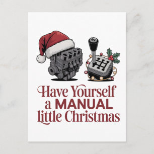 Have Yourself a Merry Little Christmas Mechanic Holiday Postcard
