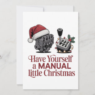 Have Yourself a Merry Little Christmas Mechanic Invitation