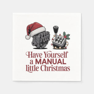 Have Yourself a Merry Little Christmas Mechanic  Napkin