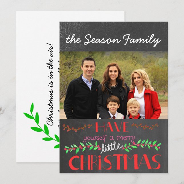 Have yourself a merry little Christmas Photo card (Front/Back)