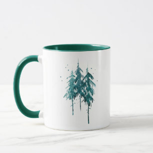 Have Yourself a Merry Little Christmas Pine Trees Mug