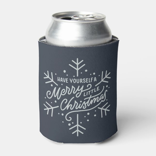 Have Yourself a Merry Little Christmas - Snowflake Can Cooler (Can Front)