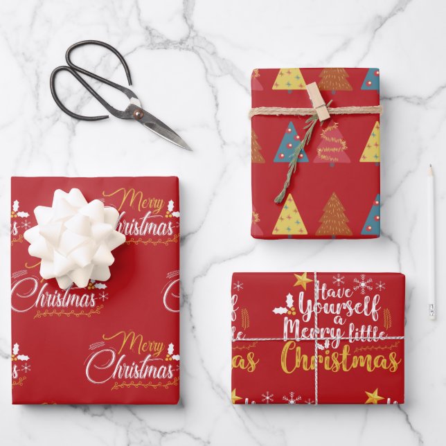 Have yourself a Merry Little Christmas Wrapping Paper Sheet (Front)