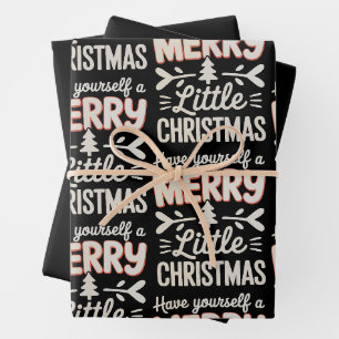 Have Yourself A Merry Little Christmas Xmas Wrapping Paper Sheet