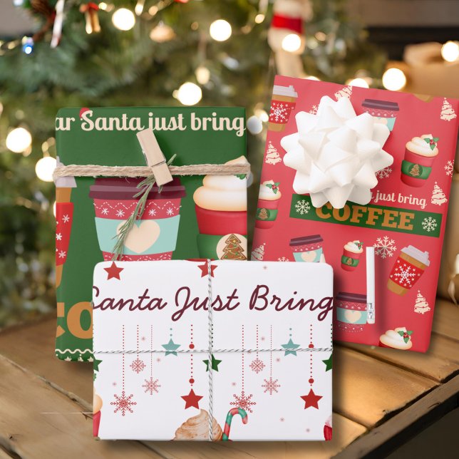 Have Yourself A Merry Little Coffee Christmas Wrapping Paper Sheet (Creator Uploaded)