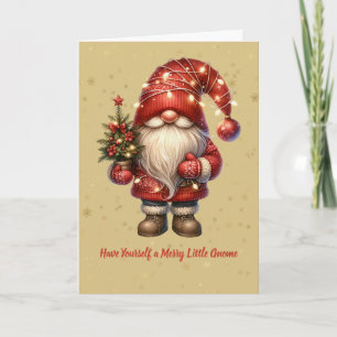 Have Yourself A Merry Little Gnome Holiday Card