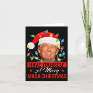 Have Yourself A Merry Mega Christmas Santa Funny T Card