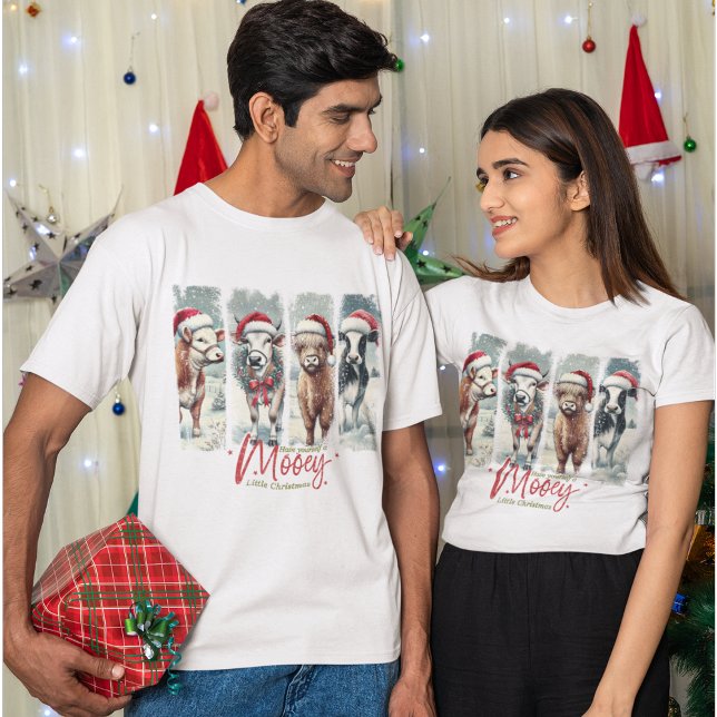 Have Yourself A Mooey Little Christmas Cows T-Shirt (Creator Uploaded)