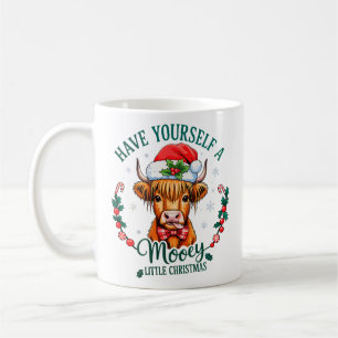 Have Yourself A Mooey Little Christmas Cute Cow Coffee Mug