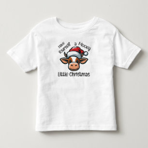 Have Yourself a Mooey Little Christmas Toddler T-Shirt