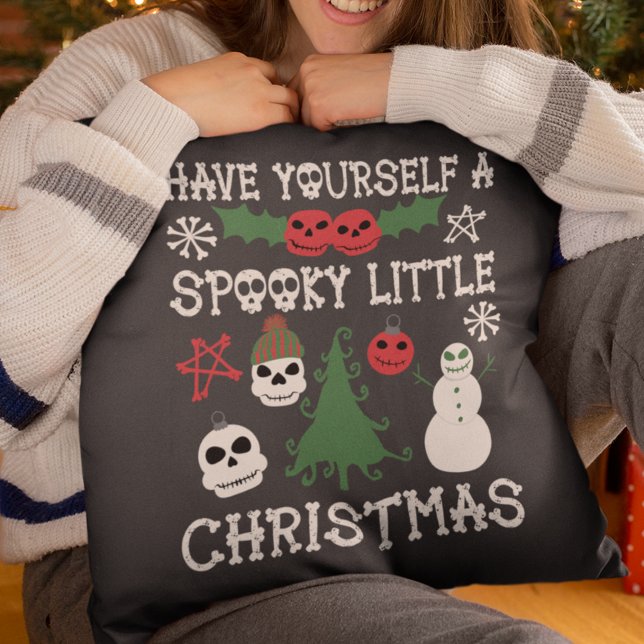 Have Yourself a Spooky Little Christmas Cushion (Creator Uploaded)