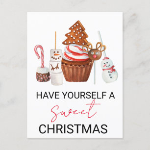 Have Yourself a Sweet Christmas Treats Postcard