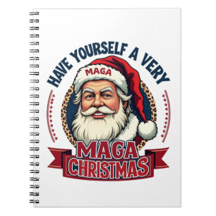 Have Yourself a very Maga Christmas Trump Won Notebook