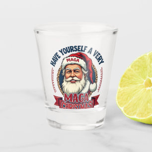Have Yourself a very Maga Christmas Trump Won Shot Glass