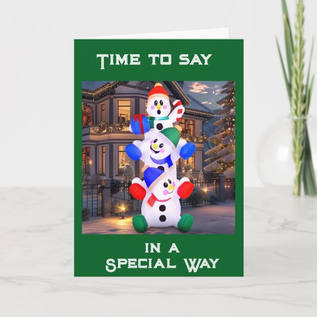 "HAVE YOURSELF A VERY SPECIAL CHRISTMAS DAY" CARD (Front)