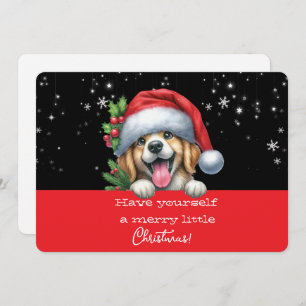 Have Yourself  Merry Little Christmas Grinning Dog