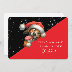 Have Yourself  Merry Little Christmas Grinning Dog