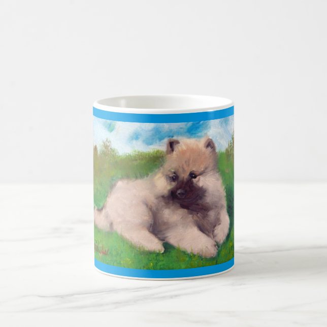 "Havel" Keeshond Puppy Mug (Center)
