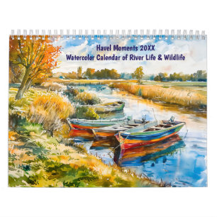 Havel Moments 2026 – Watercolor Calendar of River 
