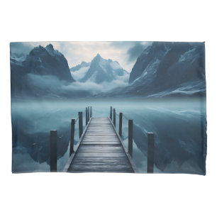 Haven Mountain Lakeside Horizon Landscape Pillowcase