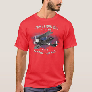 Havilland Tiger Moth WWI Fighter aircraft T-Shirt