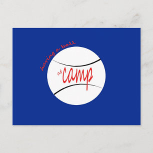 Having a Ball at Camp Postcard