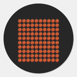 Having a Ball for 100 Days Boys Basketball 100 Day Classic Round Sticker