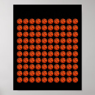 Having a Ball for 100 Days Boys Basketball 100 Day Poster
