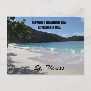 Having a beautiful day at Magen's Bay... Postcard