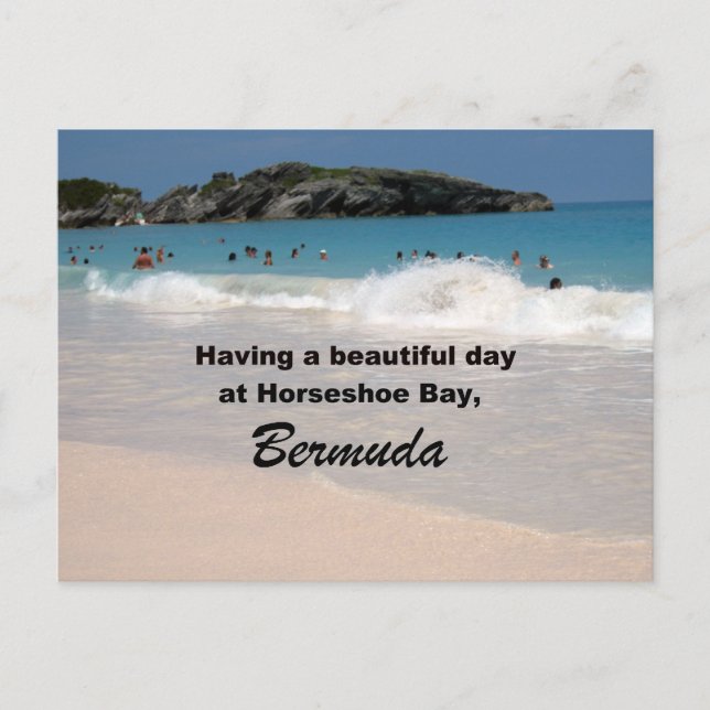 Having a beautiful day... postcard (Front)