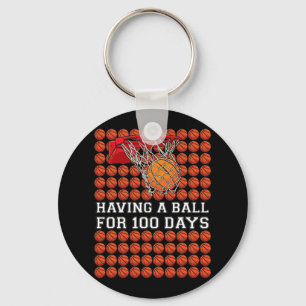Having A Byll 100 Days Bysketbyll Kids Boy Smarter Key Ring