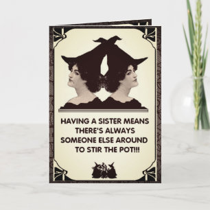 Having a Sister: A Vintage Greeting Card