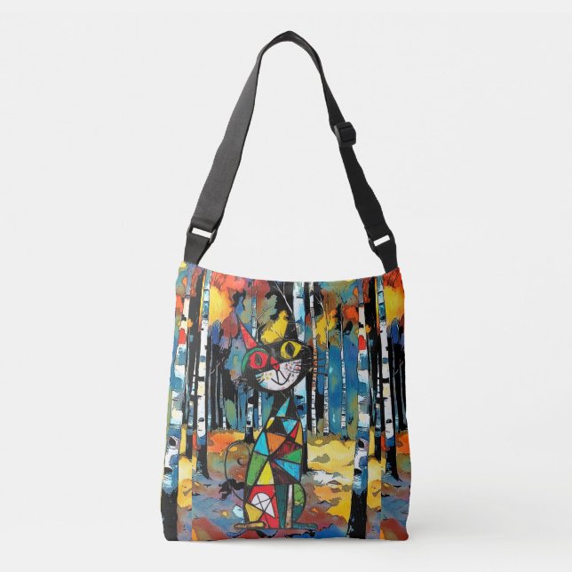 Having An Abstract Kinda Day Crossbody Bag (Front)