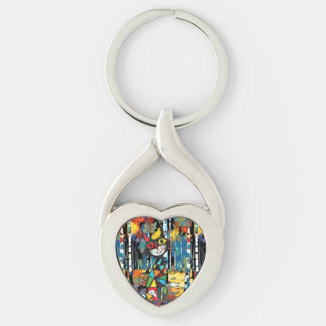 Having An Abstract Kinda Day Key Ring (Front)