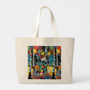Having An Abstract Kinda Day Large Tote Bag
