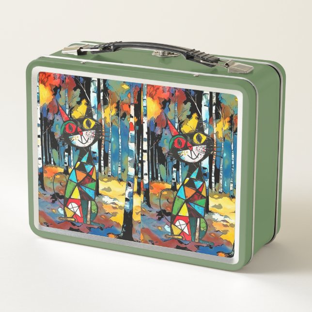 Having An Abstract Kinda Day Metal Lunch Box (Back)