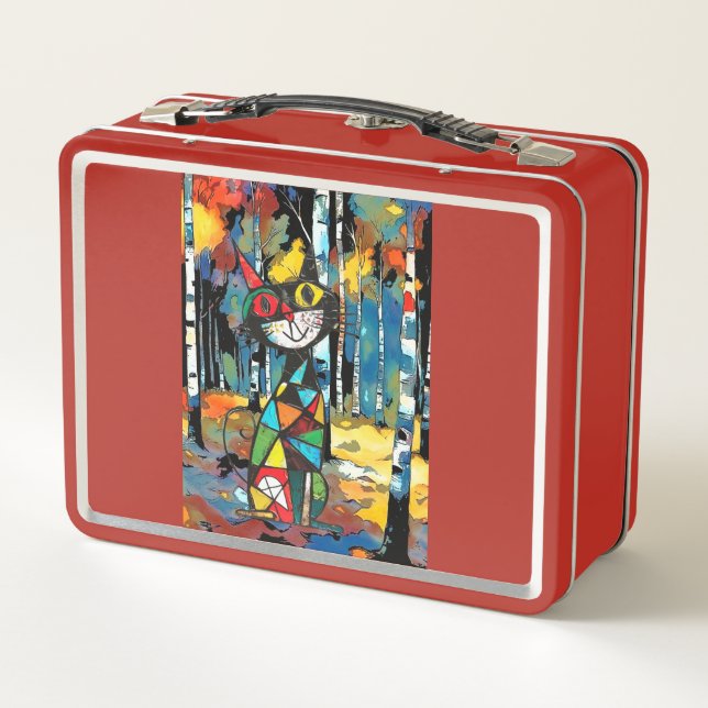 Having An Abstract Kinda Day Metal Lunch Box (Back)