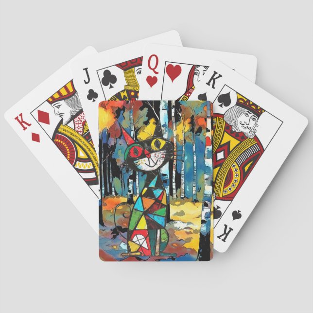 Having An Abstract Kinda Day Playing Cards (Back)