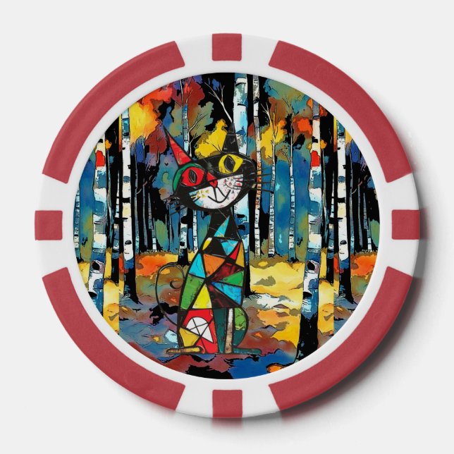 Having An Abstract Kinda Day Poker Chip (Front)