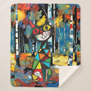 Having An Abstract Kinda Day Sherpa Blanket