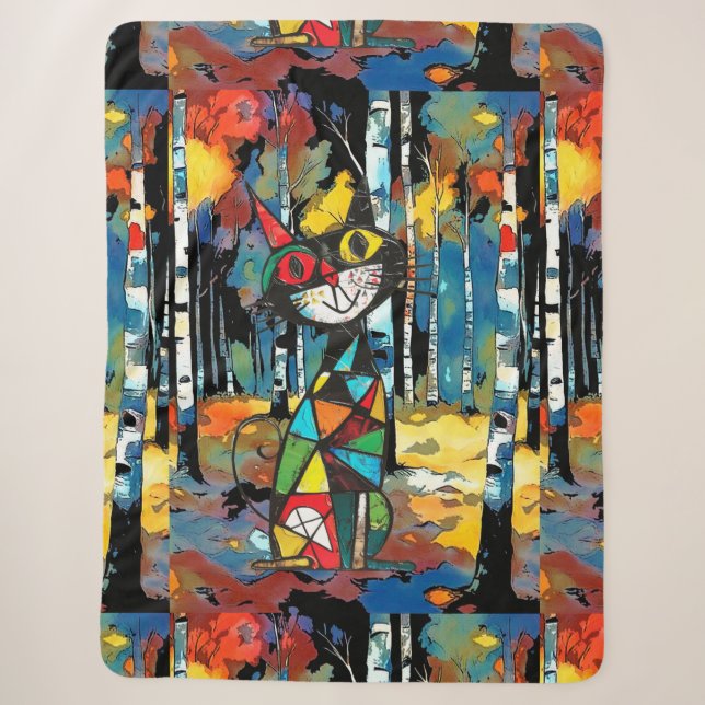 Having An Abstract Kinda Day Sherpa Blanket (Front)