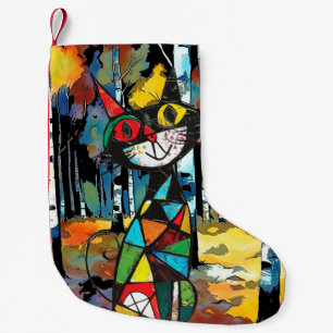 Having An Abstract Kinda Day Small Christmas Stocking