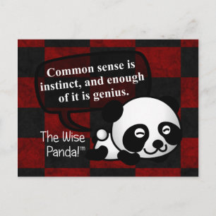 Having common sense makes you a genius postcard
