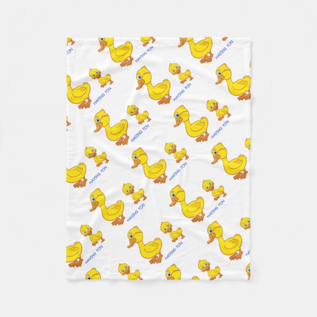 Having Fun Fleece Blanket (Front)