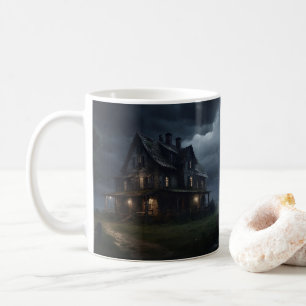 Having my coffee at The Haunted Farmhouse Mug