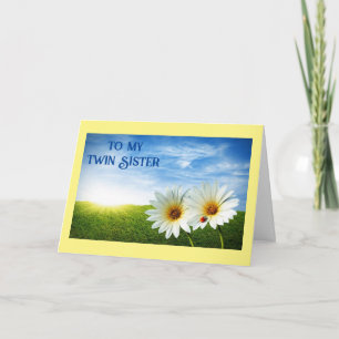 HAVING YOU FOR A "TWIN" BIRTHDAY CARD